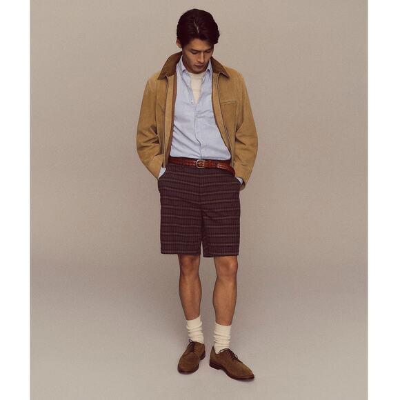 J. Crew Men's Ludlow Derbys Dress Shoes Lace Up in Snuff Suede Size 9 - Picture 1 of 12